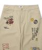 WACKY WILLY Straight Graphic Denim Pants Beige