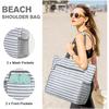 Foldable Handbag for Beach/Picnic/Travel Shopping Portable Large Capacity Reusable Supermarket Eco-Friendly Bag High Quality