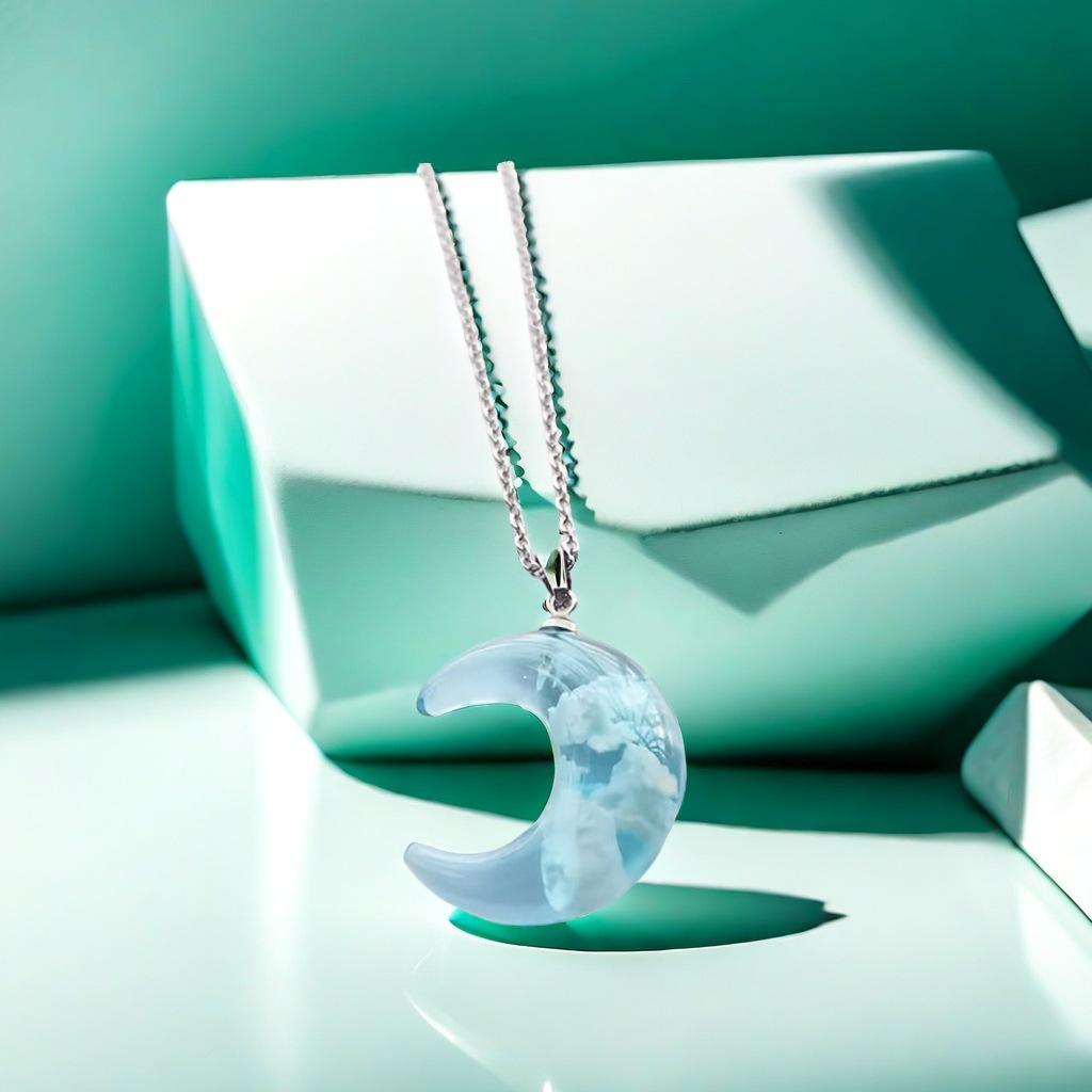 Подвеска-кулон «Голубое небо и белое облако»