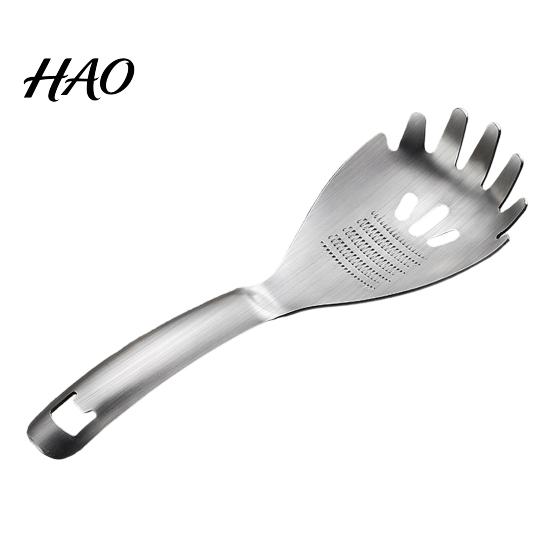 Easy Clean Kitchen Gadget Stainless Steel Slotted Spoon with Bottle Opener & Ginger Grater, Fine Tooth Portable Garlic Crusher Manual Grinder
