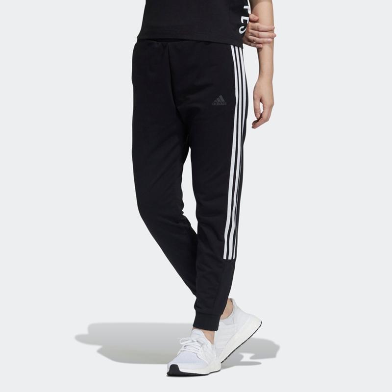 adidas Зауженные трикотажные джоггеры женские, черные GP0724