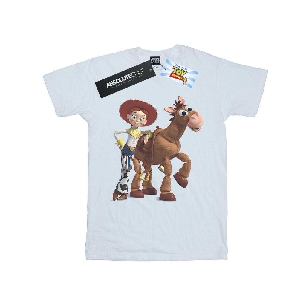 Disney Womens/Ladies Toy Story 4 Jessie And Bullseye Cotton Boyfriend T-Shirt
