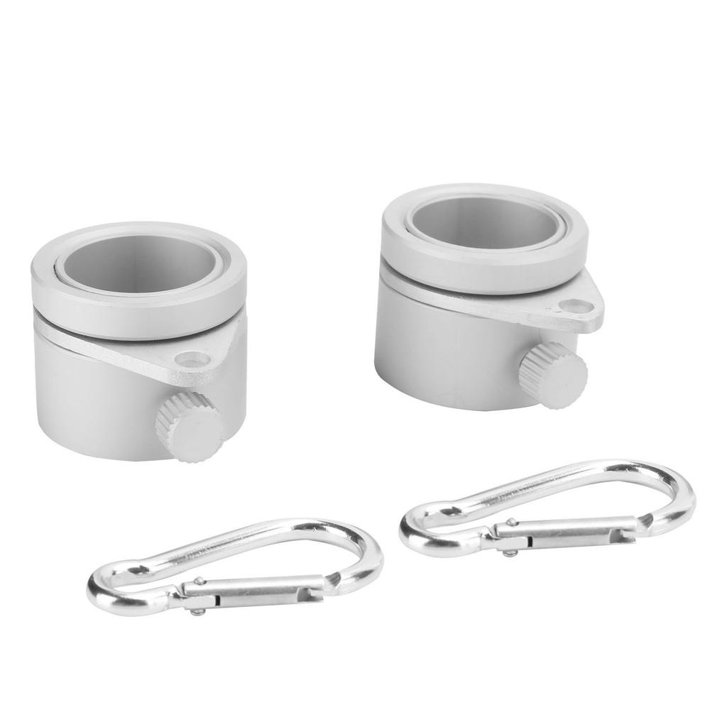 2 шт. 1-дюймовые вращающиеся кольца для крепления флагштока, алюминиевый сплав, зажим для флагштока с регулируемым винтом