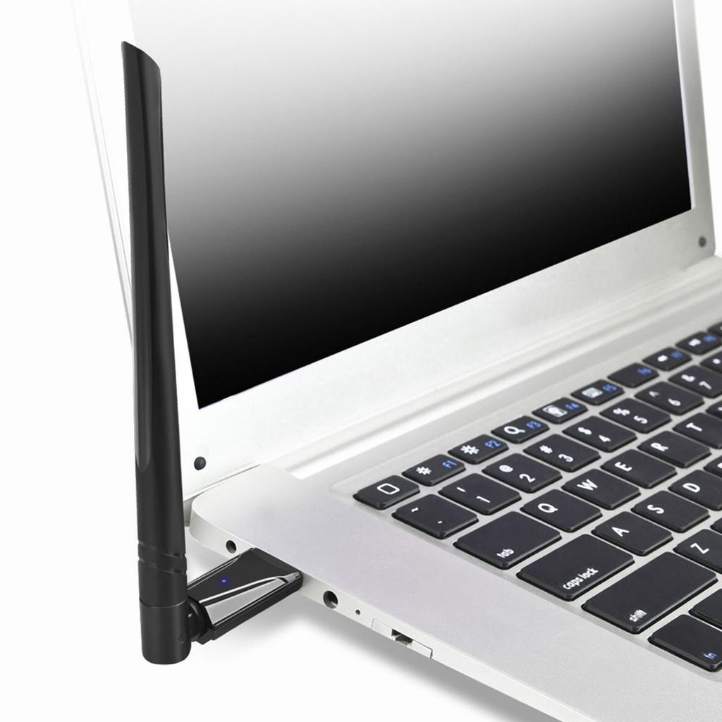 WiFi адаптер USB 3.0 1300M двухдиапазонный с антенной высокого усиления, простая установка, высокая безопасность