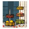 Modern Minimalist Metal Fruit Basket With Removable Mesh Layers Living Room Coffee Table Storage