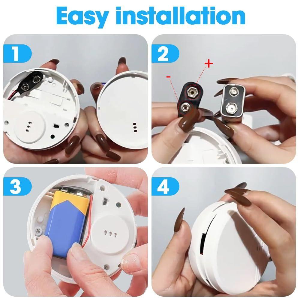 Ultra Long Standby Water Leak Alarm Wall Mount & Floor Contact Water Leak Detector Garage