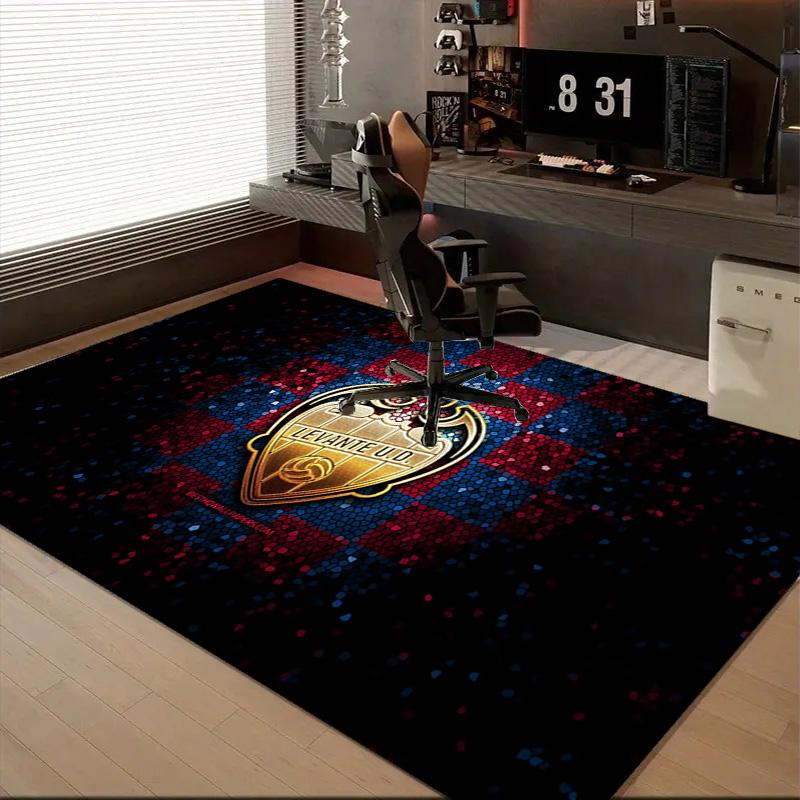 1PC Levante Fc Crest Design Floor Mat for Living Room, Game Rooms, Office, Bedroom, Office Floor Mat Playful Design, Christmas fan gifts