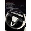 Steering Wheel Cover for Tesla Model Y Juniper 2026 Model 3 Highland Matte White Steering Wheel Trim Kit Protector Accessories
