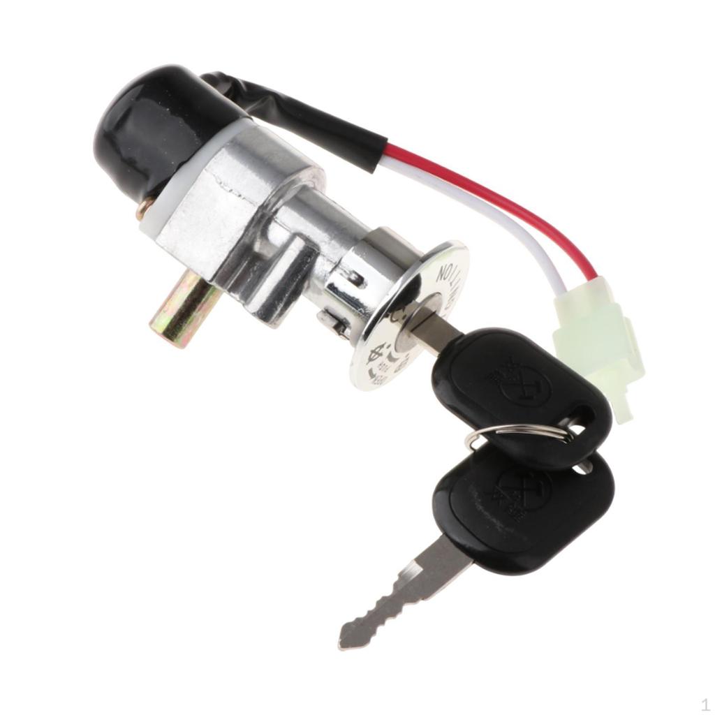 Аккумуляторный ящик Защитный замок на Выкл. Ключевой выключатель 2-проводной Запасная часть Электромобиль Мотоцикл