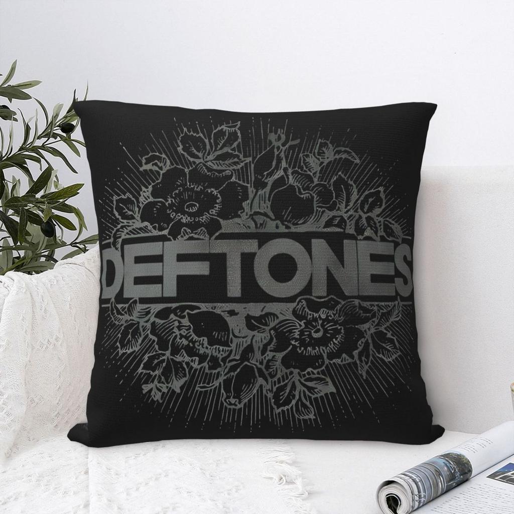 Metal Band Music Square Pillow Case Deftones Punk Rock Cushion Covers Decor Throw Pillow Case Cover For Living Room 45*45Cm