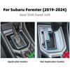 Для Subaru Forester 2019 2020 2021 2022 2023 2024 Наклейка из настоящего мягкого углеродного волокна LHD RHD Автомобильная рамка панели переключения передач
