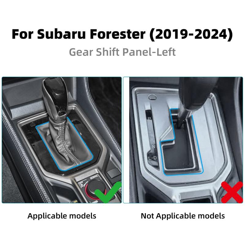 Для Subaru Forester 2019 2020 2021 2022 2023 2024 Наклейка из настоящего мягкого углеродного волокна LHD RHD Автомобильная рамка панели переключения передач