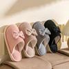 Fashion Fashion Women's Bow Slippers Fall/Winter Indoor Bedroom Floor Lightweight and Comfortable&Soft Warm Slippers for Home