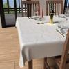Rectangular Anti-stain Tablecloth 150x250 Cm LUXURY White, by Soleil d'Ocre