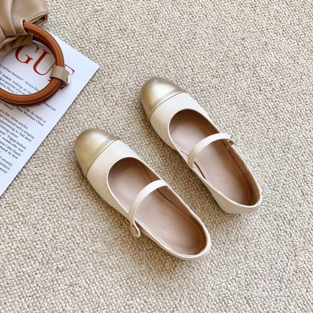 Французские ретро-туфли Мэри Джейн 2024 года, летние новые стильные модные универсальные удобные туфли на плоской подошве и платформе