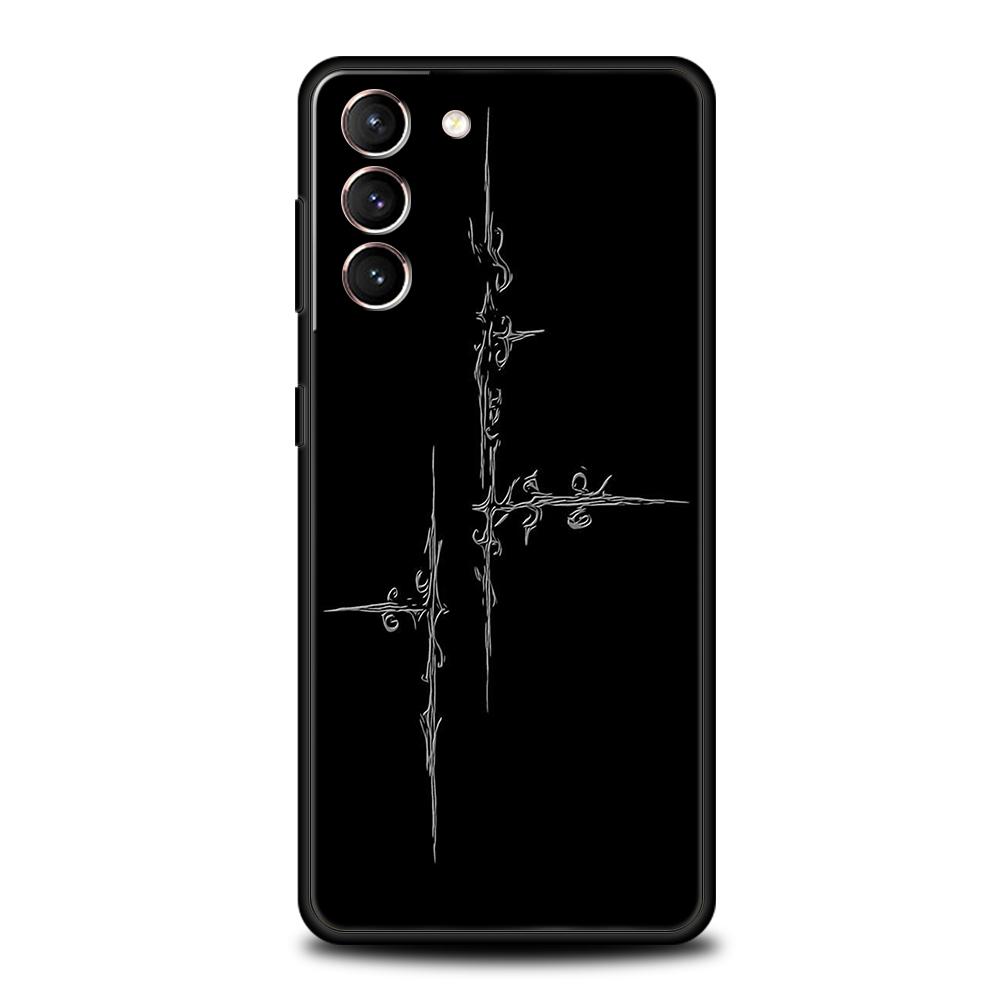Кибер-сигил Линия креста Чехол для телефона Для Samsung Galaxy S25 Edge S24 S23 S22 Ultra S20 S21 FE 5G S10 S9 Plus S10E Мягкая крышка