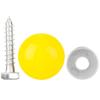 A Pair of Plastic Kids Children Playground Safety Non Slip Handle Swing Toy Accessories(Yellow)