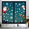 Christmas Stickers Father Christmas Snowman Moose Window Stickers Party Holiday Decoration Cartoon Window Stickers