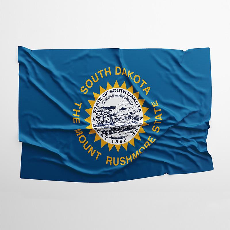 Флаг штата Южная Дакота для праздничного украшения и оформления