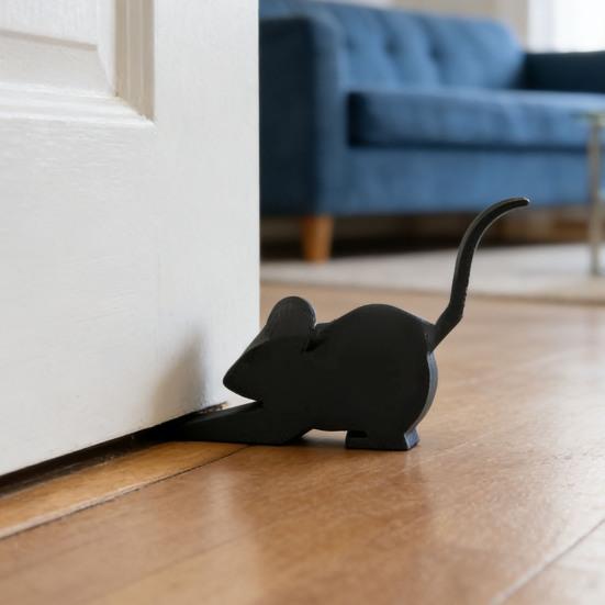 Растягивающийся Животный Дверной Стопор-Клин Противоскользящий Ветрозащитный Без Сверления Противоударный Для Дома Офиса Коврового Покрытия Плитки Бетонного Деревянного Пола Декоративный Дверной Стопор