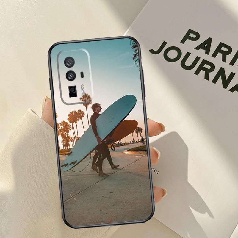 Чехол для телефона Surf Surfboard для Xiaomi 15T 14T 13T Pro 14 15 Ultra 17 Pro Max POCO F8 F7 F5 F6 X3 X5 X6 X7 Pro Coque