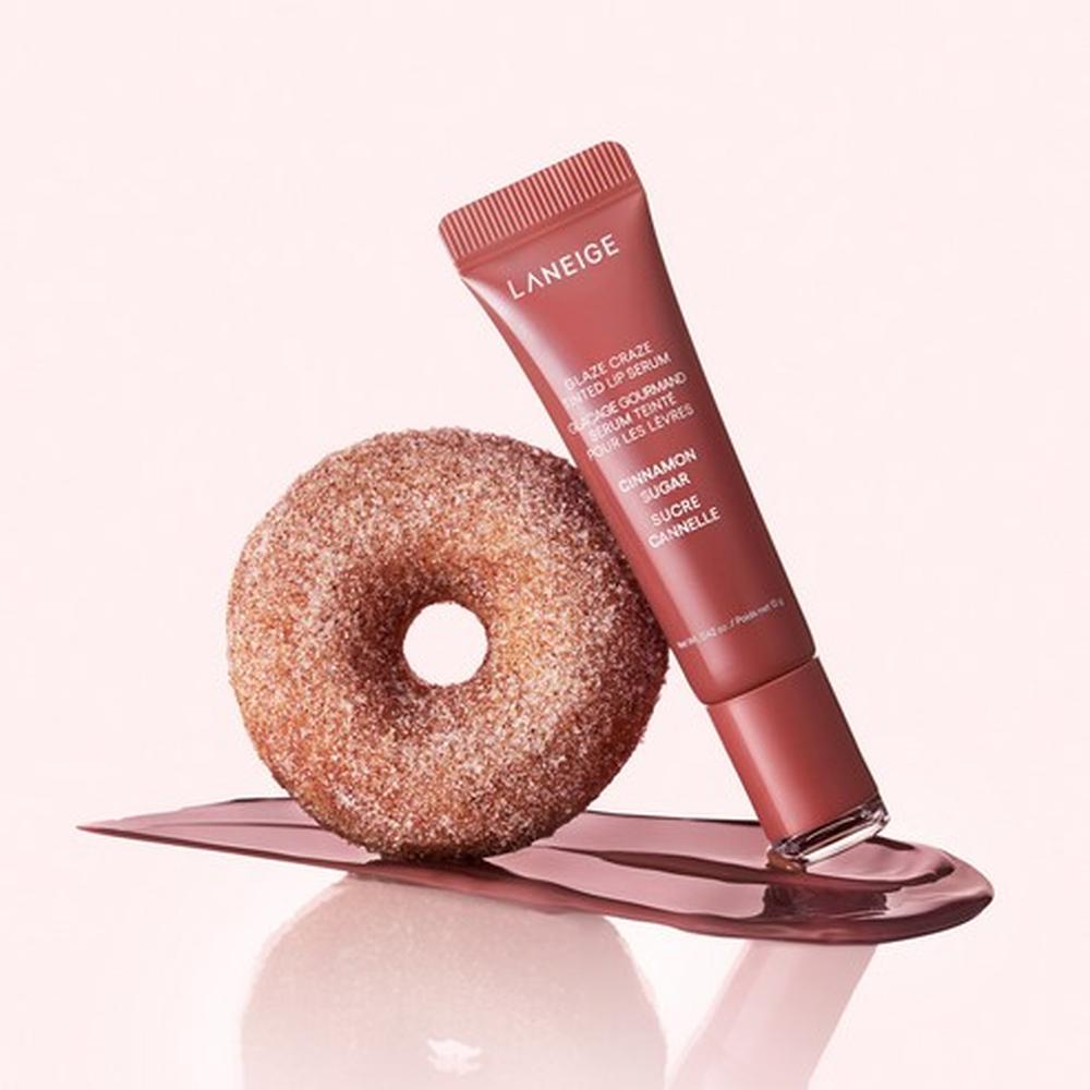 Laneige Glaze Craze Tinted Lip Serum 12g - Cinnamon Sugar - Hydrating Glossy Lip Care, Korean