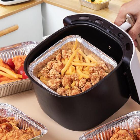 10/30 шт. Одноразовые формы из алюминиевой фольги Водонепроницаемые и маслостойкие Квадратные формы для выпечки из фольги Высокотемпературные вкладыши для форм для выпечки