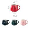 Nordic Personalized Ceramic Mug Diamond Shape Geometric Coffee Cup with Handle Breakfast Oatmeal Milk Cups Home Office Drinkware