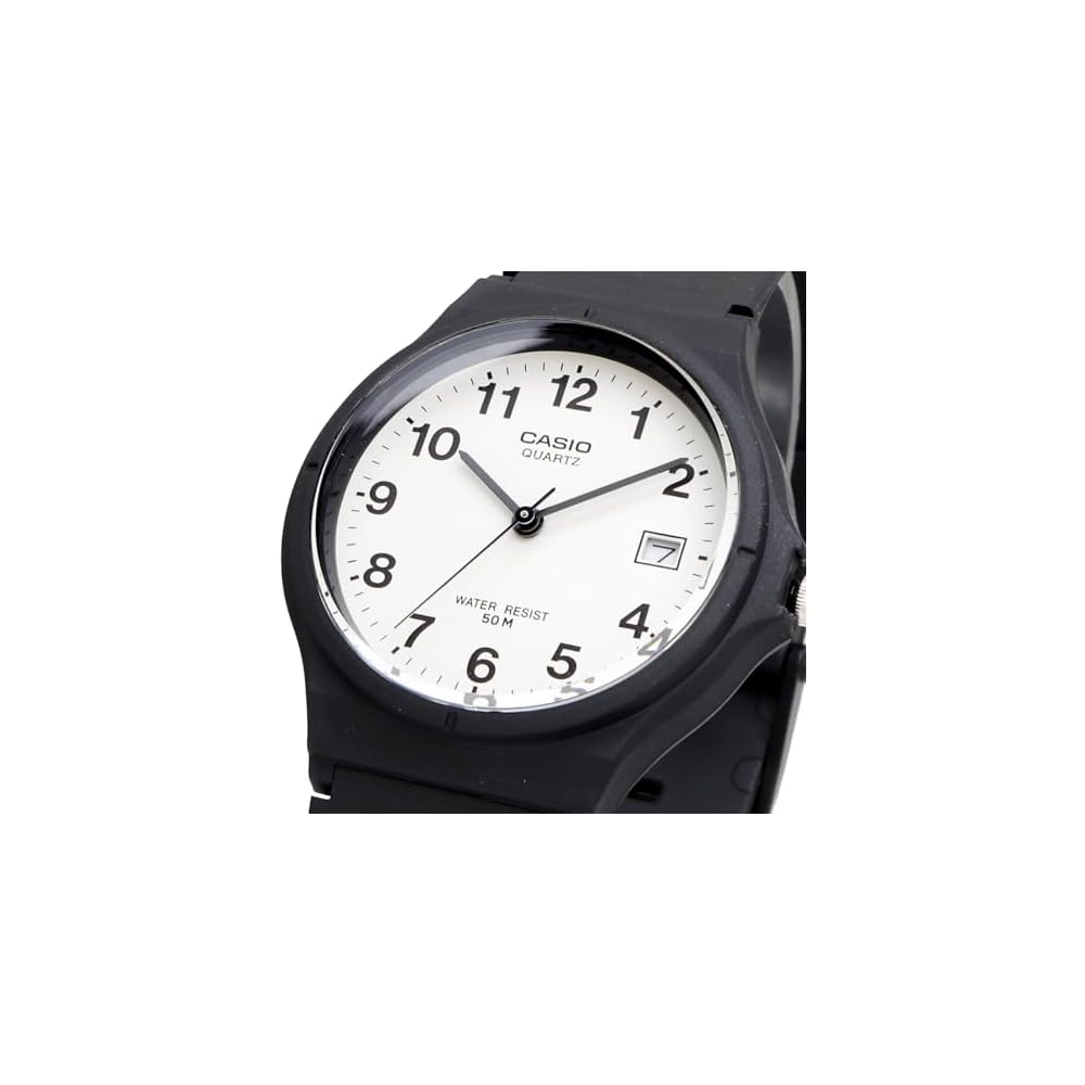 Casio Стандартные аналоговые часы MW-59-7BV Белые Унисекс с полимерным ремешком Без подарочной упаковки