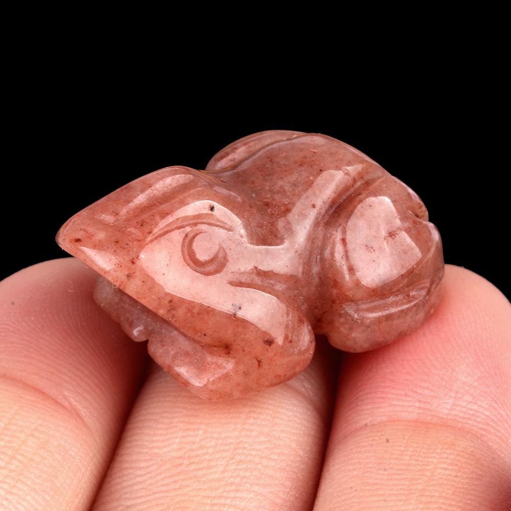 1 шт., мини-исцеляющий кристалл, резные украшения в виде лягушки, декоративные украшения из натурального камня, энергетический страж, домашний декор, ювелирные изделия, небольшая мебель для подарков на Хэллоуин