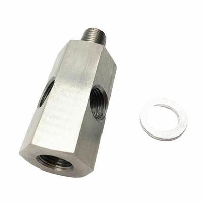 Адаптер датчика давления масла 1/8''BSPT к 1/8''NPT для линии подачи масла на турбину, манометр