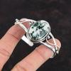 Браслет с драгоценным камнем Tree Agate, ювелирные изделия ручной работы, браслет-манжета из стерлингового серебра 925 пробы, регулируемый браслет, подарки на годовщину, серебряные ювелирные изделия Tree Agate