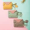 Mini Baby Elephant Change Bag, Ultra-thin First Layer Cowhide, Coin Keychain Storage Bag, Change Bag, Cute Girl