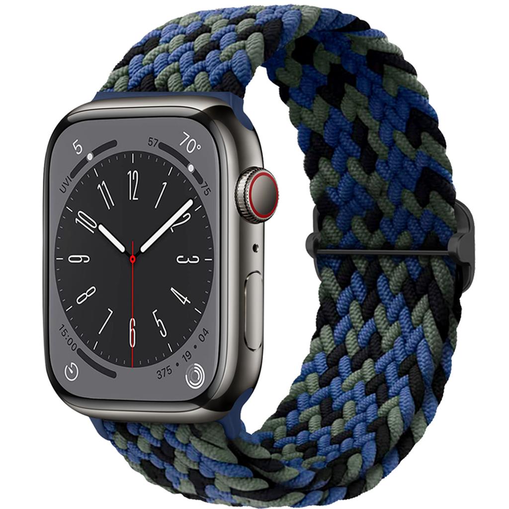 Плетеный Solo Loop для Apple Watch ремешок 44мм 40мм 49мм 45мм 41мм 46мм Эластичный браслет iWatch series 8 3 se 6 Ultra 2 9 10 ремешки