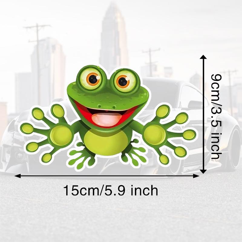 DS11# 15x9cm Funny Frog Car Sticker Cute Decal For Car Truck Van SUV Window Wall Cup Laptop Motorcycle Car Accessories