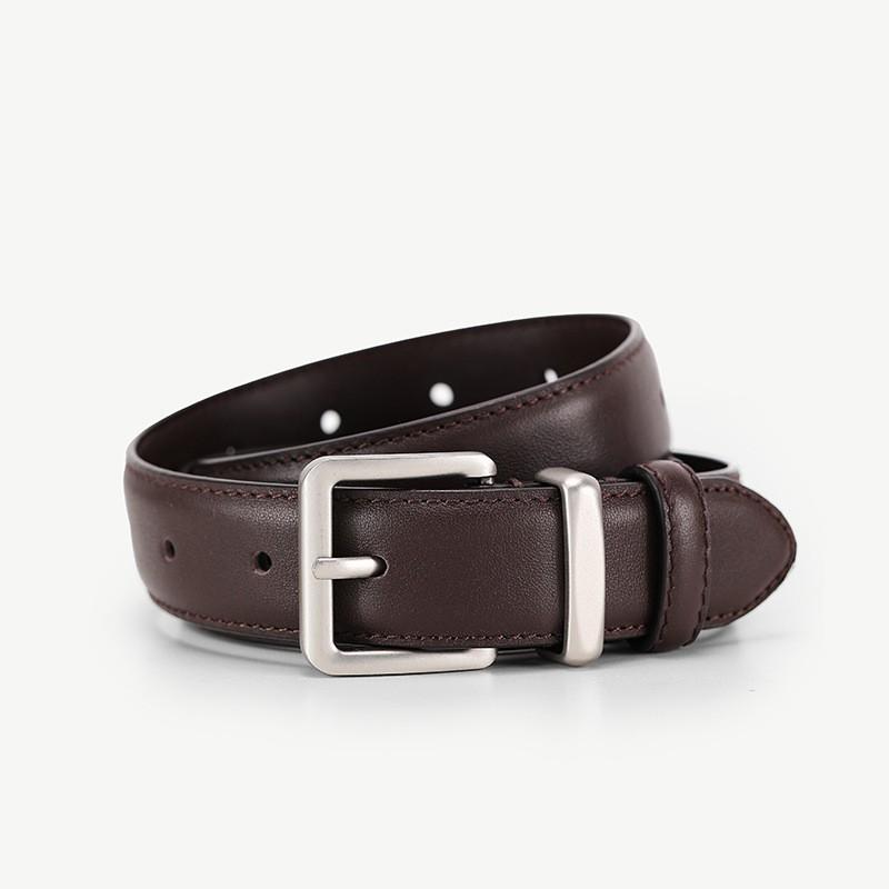 Womens Genuine Leather Belt First Layer Cowhide Vintage Style Suits Jeans All-match