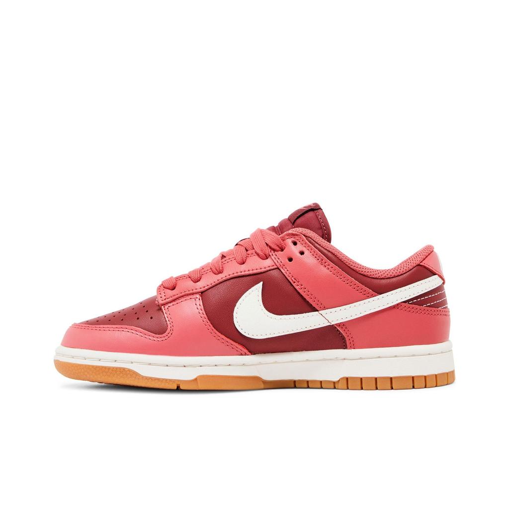 Nike Womens Dunk Low 'Desert Berry' (women's sizes) Redwood / Desert Berry / Sail / Gum Light Brown Skateboard Shoes DD1503 603