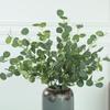Artificial Plant with Fruit Eucalyptus Leaf with Seed Money Leaf Fake Flower Home Decoration Simulation Flower