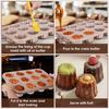 6/9/12 Holes Cake Molud Carbon Steel Cannele Mold Muffin Bakeware Cupcake Pan Non Stick Baking Pans for Baking Kitchen Accessory