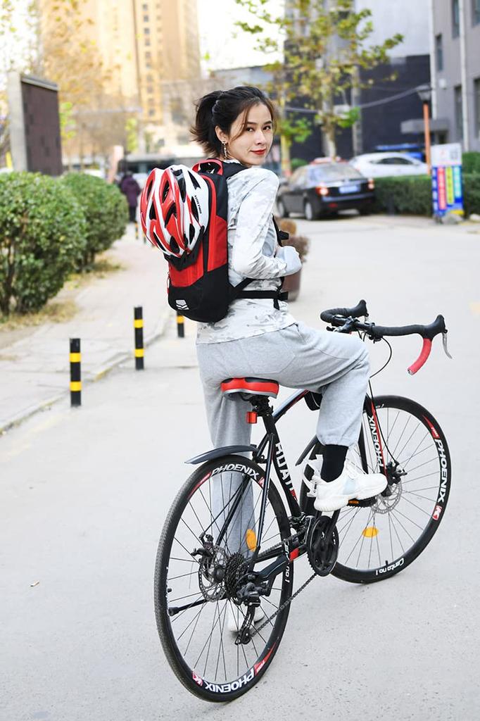 Спортивный рюкзак для велоспорта, легкий, совместимый с питьевой системой, 15 л, сумка для отдыха на открытом воздухе, светоотражающий, черный, унисекс, красный [MTEBOCON]