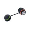Сетевой разъем RJ45 Ethernet Двойная проходная головка CAT6/CAT6A IP68 Водонепроницаемый Наружный Панельное крепление Соединитель для удлинения провода