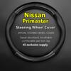 For Nissan Primastar Steering Wheel Cover Genuine Leather Carbon Fiber No Smell