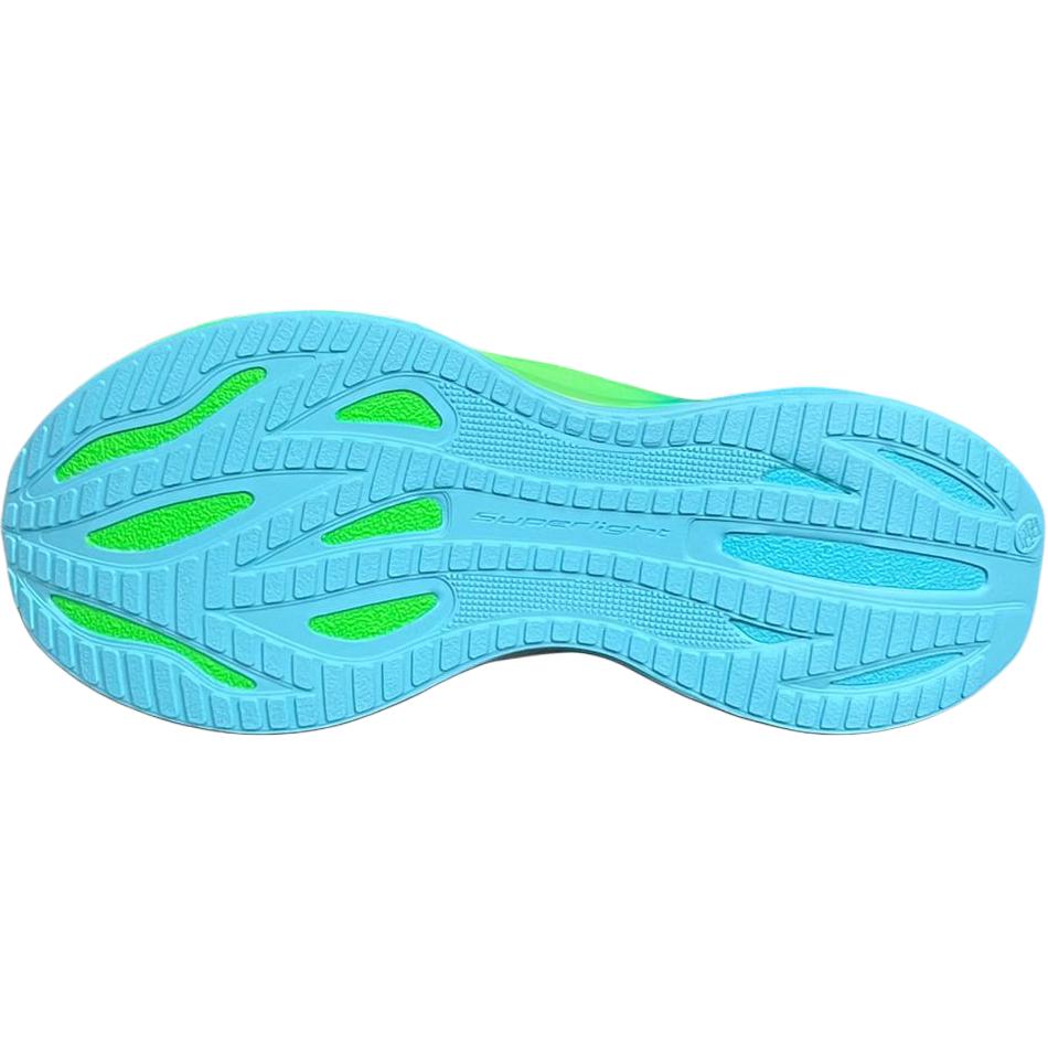 Li Ning Kids Ultra Light Versatile Comfortable Shock Absorbing Wear Resistant Low Top Running Shoes Kids Running Shoes White Green Blue YKFV042-41