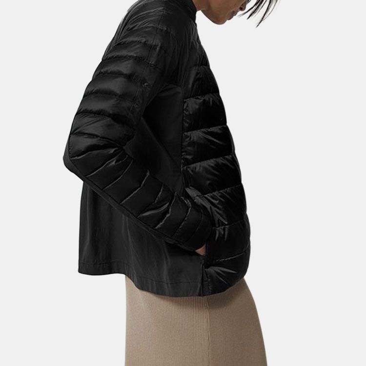 Canada Goose Roncy Series Warm Solid Black Label Long Sleeve Stand Collar Basic Down Jacket Women outerwear 2240LB-61