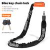Bike Lock Heavy Duty Anti-Theft Chain Lock Waterproof with 2 Keys for Bike, Motorcycle, E-Bike,