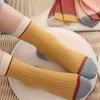 5 Pairs Striped Print Socks, Comfy & Soft Mid Tube Socks, Women's Stockings & Hosiery