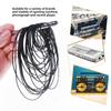 Rubber Drive Belts 0.7mm/1mm for Cassette DVD Players & Walkmans Cassette Tape Machine 40-190mm Folded 50/100PCS