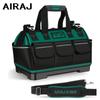 AIRAJ  New Electrician Tool Bag with Reflective Strip Oxford Cloth Wear-resistant Multi-Pocket Waterproof Storage Hand Bag