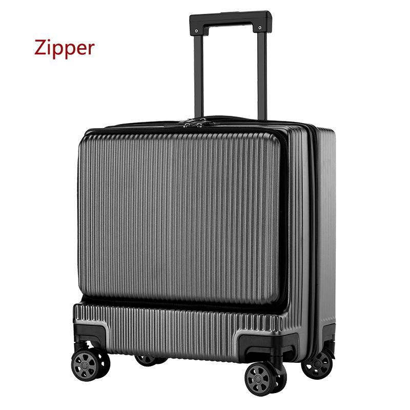 18-дюймовая ручная кладь на тележке, чемодан для деловых поездок на колесах, чемодан с сумкой для ноутбука, чемодан на колесиках с микро-USB