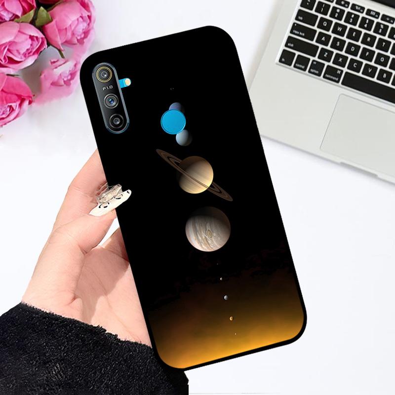 Чехол для Realme C3 RMX2021 RMX2020 Роскошный Цветной Расписной Чехол для Телефона Для Oppo Realme C3 4G Мягкий Силиконовый ТПУ Защитный Fundas